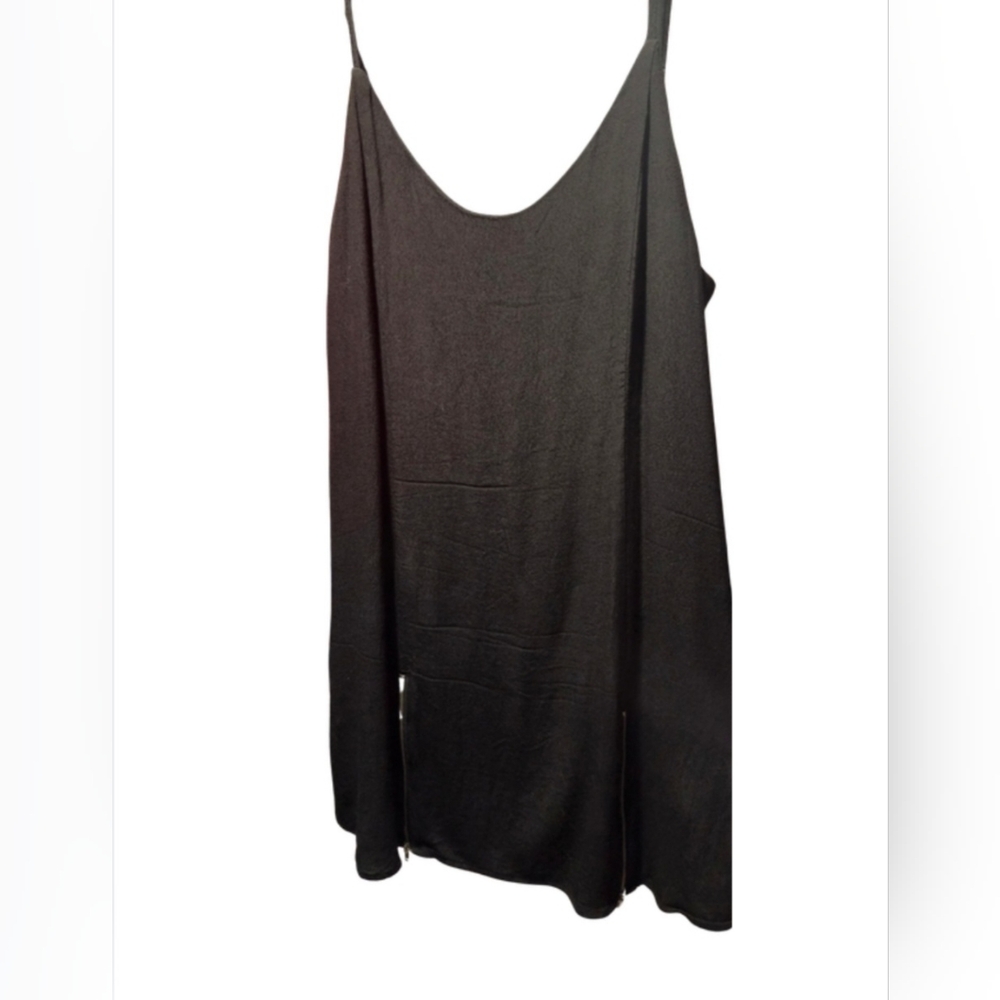 Forever 21 Black Satin Cami Top